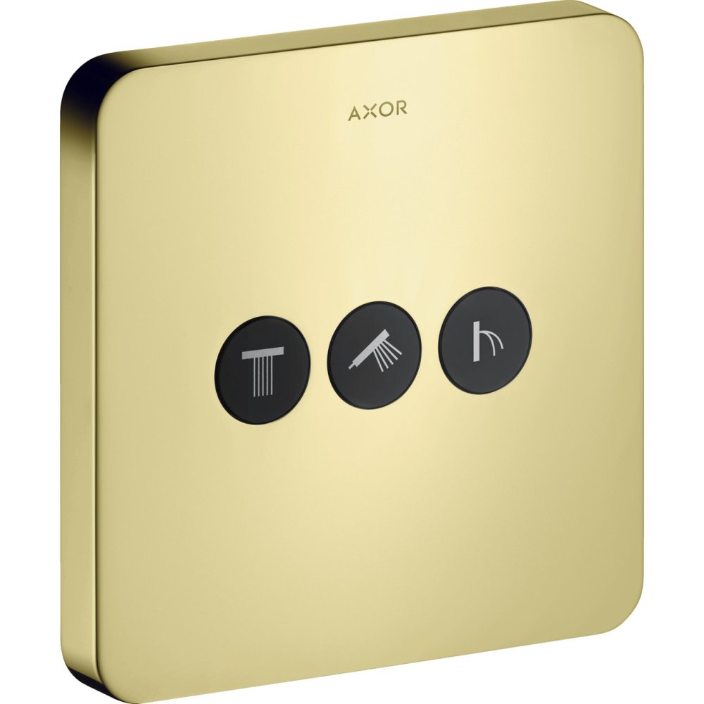 Вентиль Axor ShowerSelect, 3 потребителей, softsquare, СМ, 36773930, полированная медь