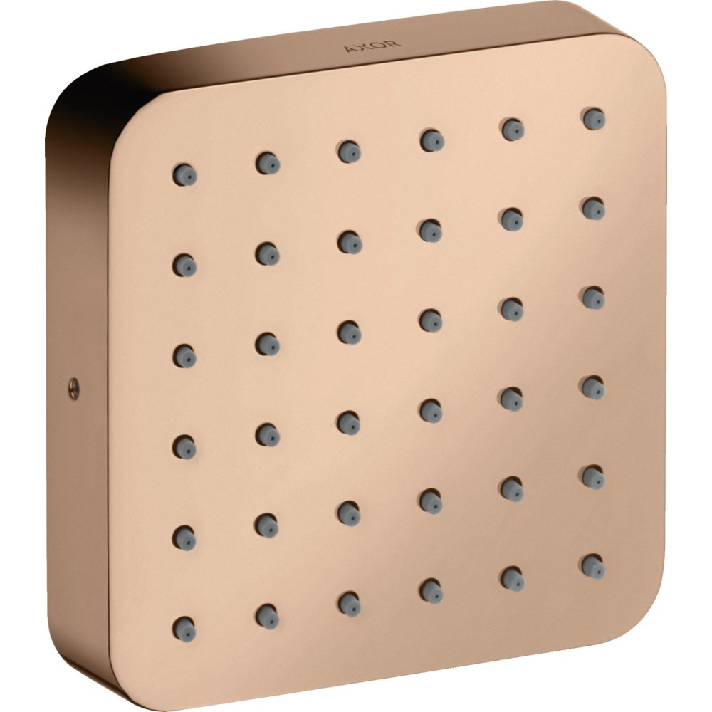 Модуль душа (верхний, боковой) Axor Citterio, 120/120, softsquare, 36822300, полированное красное золото 