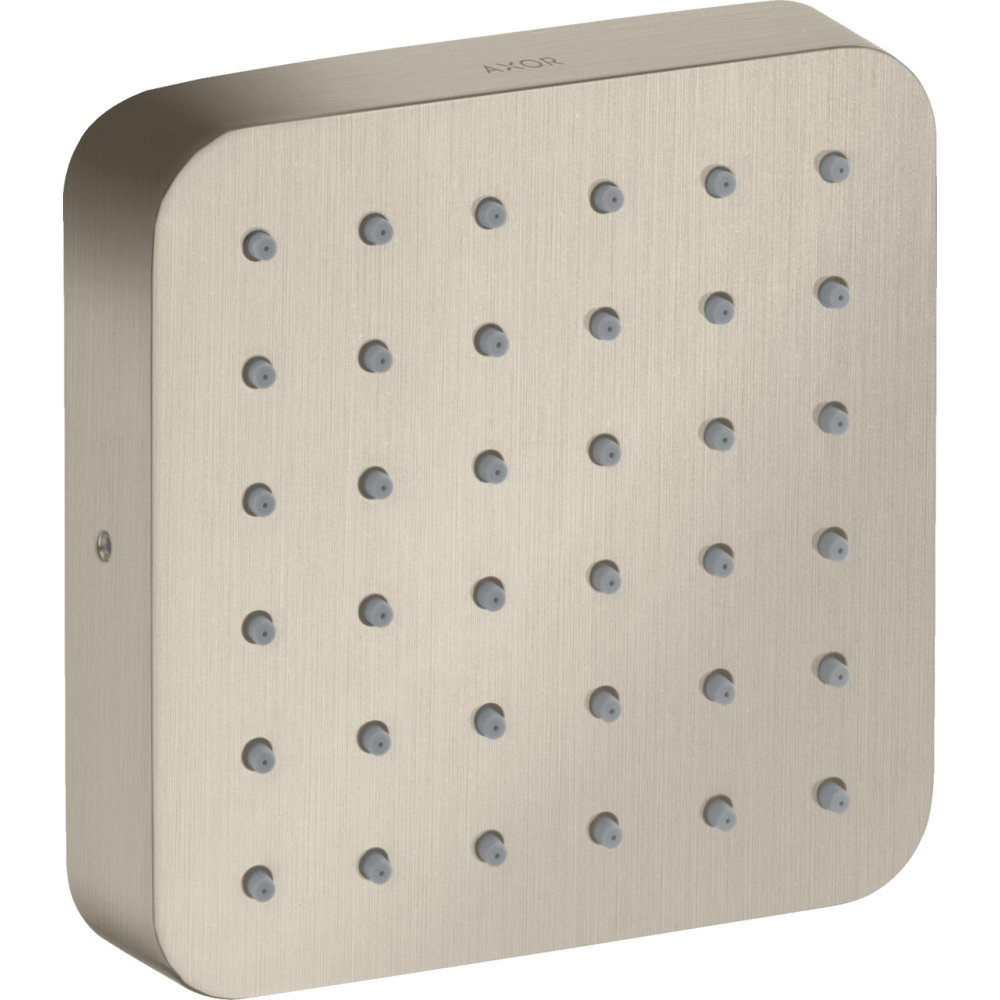 Модуль душа (верхний, боковой) Axor Citterio, 120/120, softsquare, 36822820, шлифованный никель