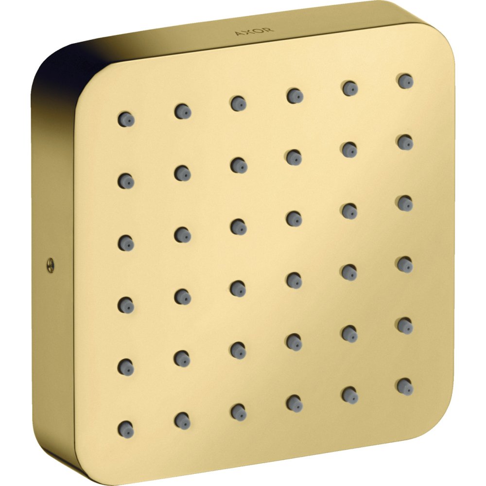 Модуль душа (верхний, боковой) Axor Citterio, 120/120, softsquare, 36822930, полированная медь