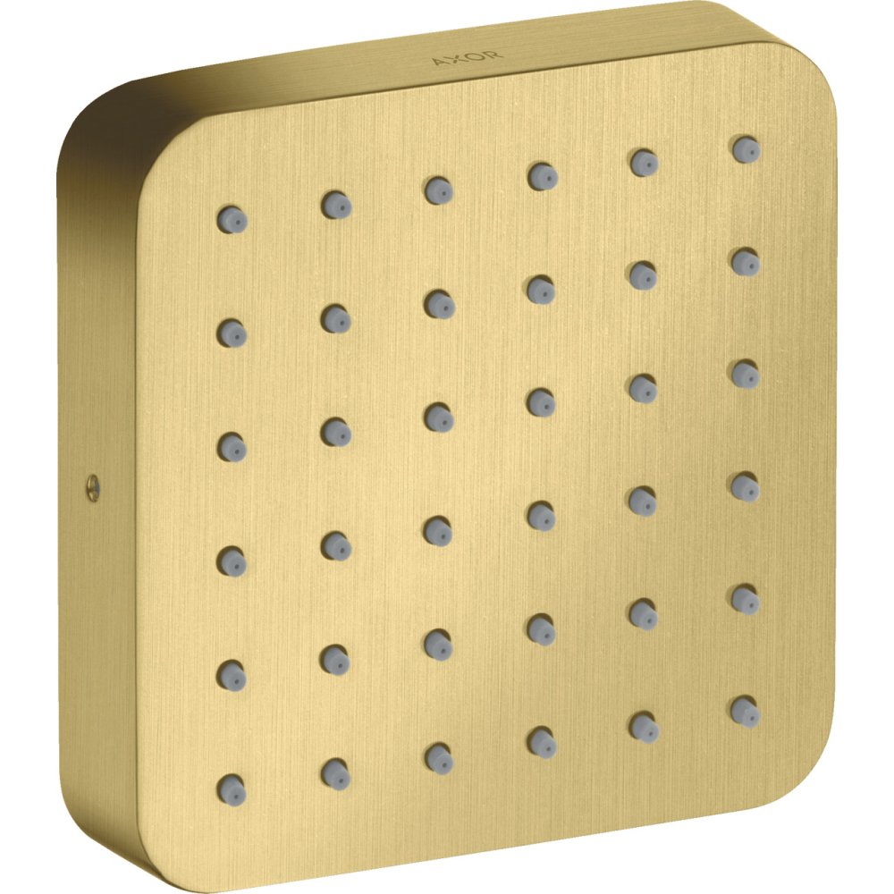 Модуль душа (верхний, боковой) Axor Citterio, 120/120, softsquare, 36822950, шлифованная медь