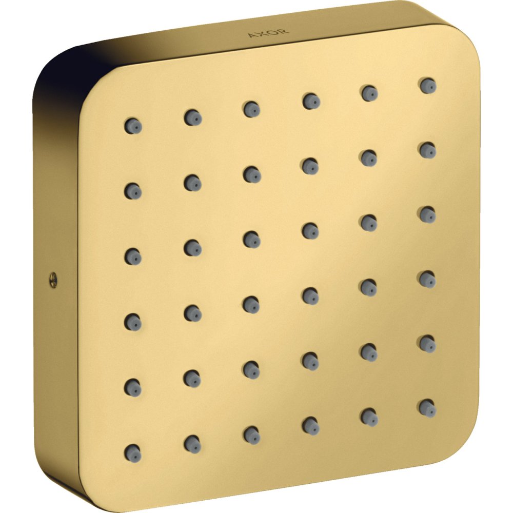 Модуль душа (верхний, боковой) Axor Citterio, 120/120, softsquare, 36822990, полированное золото