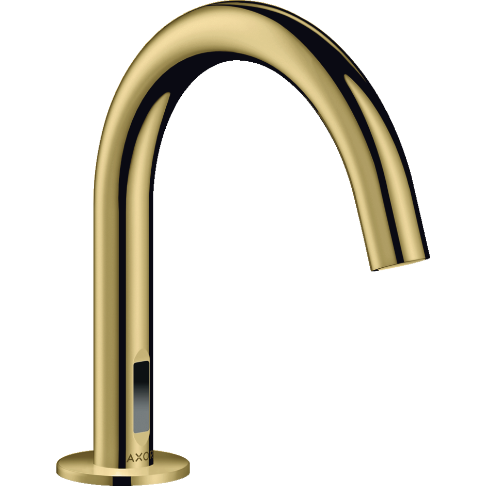 Электронный смеситель для раковины Axor Uno, с предустановкой температуры, работа от сети 230 V, 38010930, полированная медь