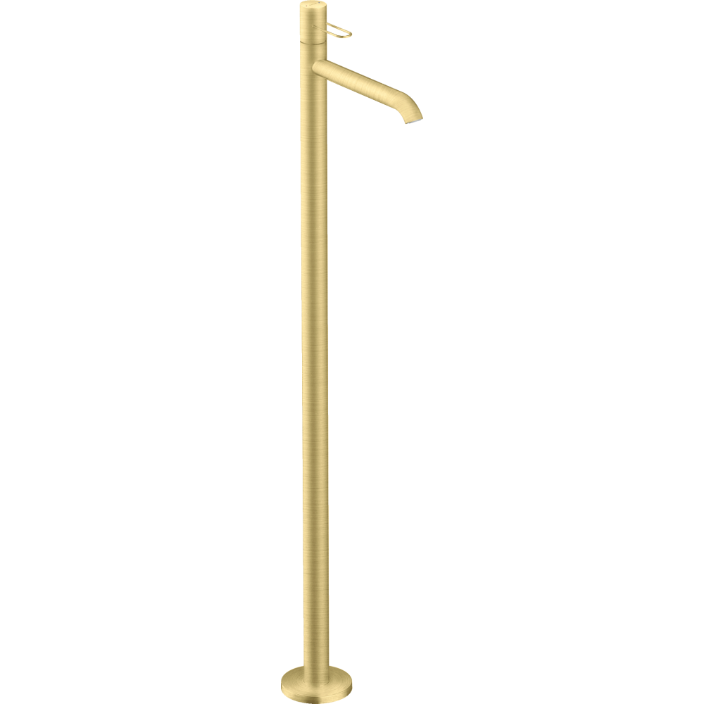 Смеситель для раковины Axor Uno, напольный, однорычажный, с рукояткой-петлей, без сливного набора, 38037950, шлифованная медь