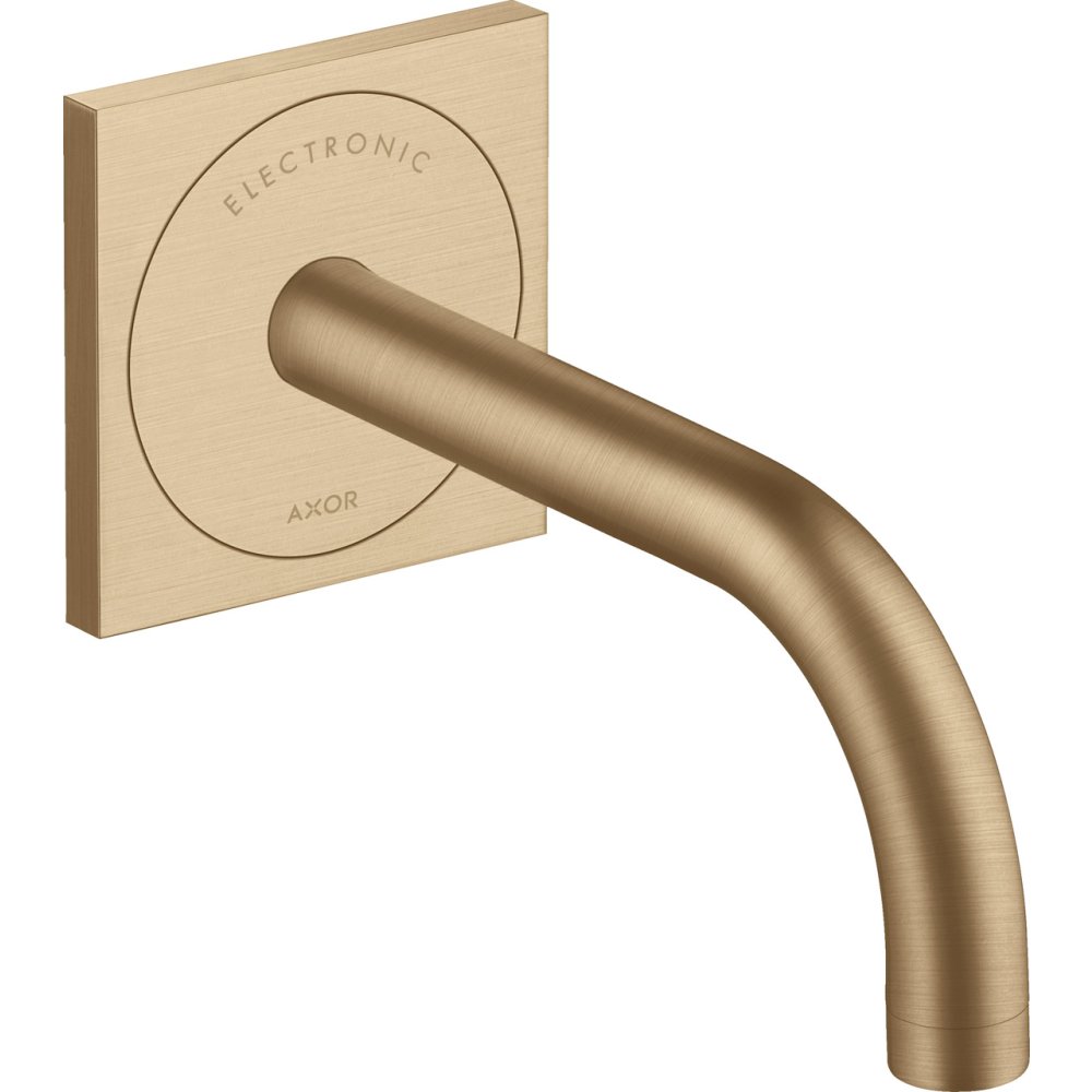 Электронный смеситель для раковины Axor Uno, настенный, с изливом 165 мм