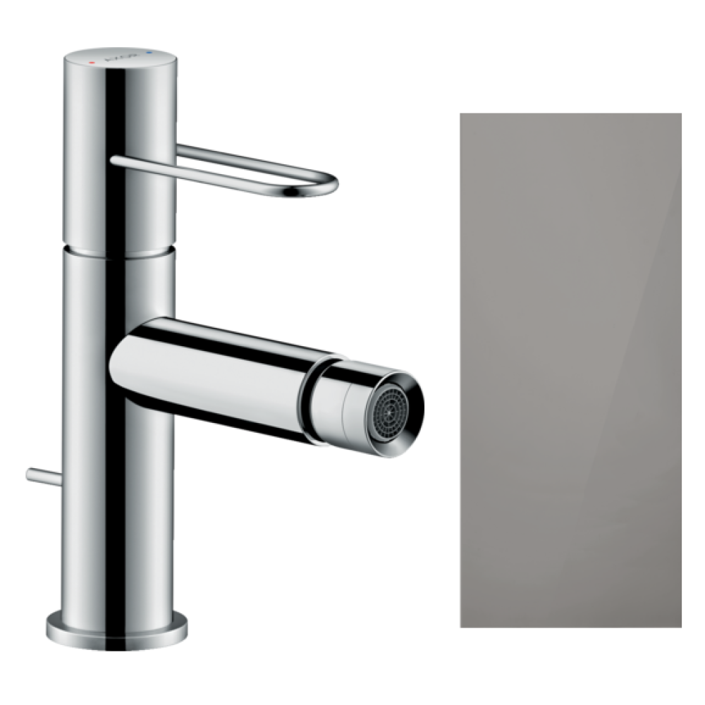 Смеситель для биде Axor Uno, однорычажный, 38211330, полированный черный хром 