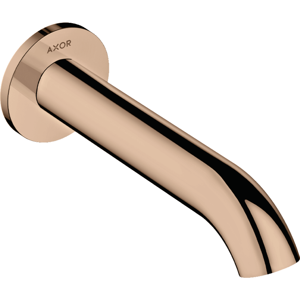 Излив на ванну Axor Uno, 178, аркообразный, 38411300, полированное красное золото 
