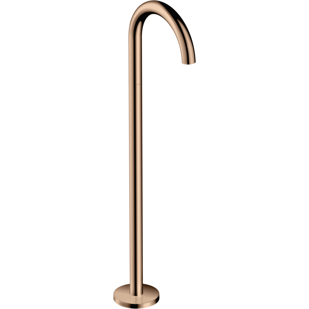 Излив на ванну Axor Uno, аркообразный, напольный, 38412300, полированное красное золото 