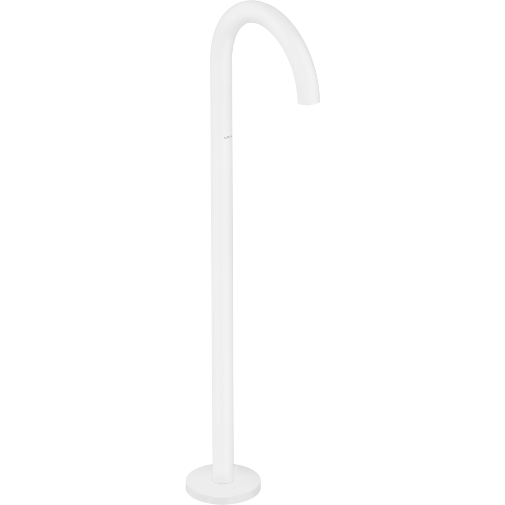 Излив на ванну Axor Uno, аркообразный, напольный, 38412700, матовый белый