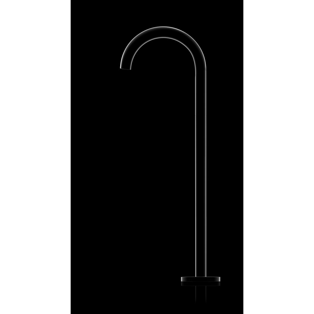 Излив на ванну Axor Uno, аркообразный, напольный, 38412950, шлифованная медь