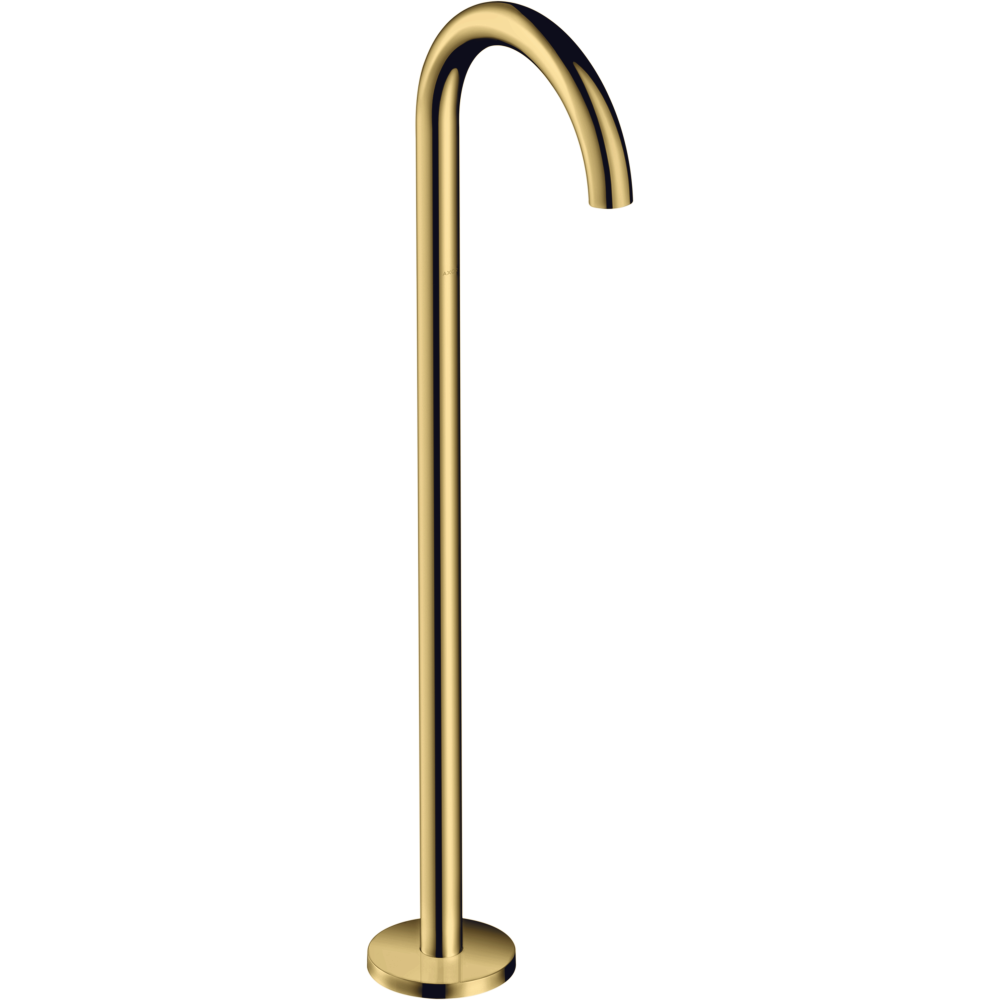 Излив на ванну Axor Uno, аркообразный, напольный, 38412990, полированное золото