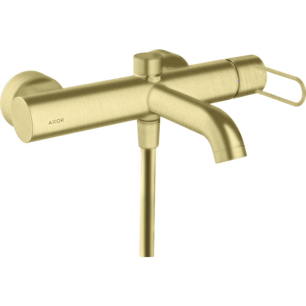 Смеситель для ванны Axor Uno, однорычажный, внешнего монтажа, с рукояткой-петлей,38421950, шлифованная медь