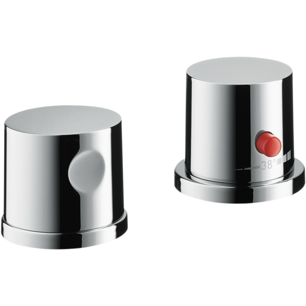 Термостат на край ванны Axor Uno, на 2 отверстия, 38480930, полированная медь