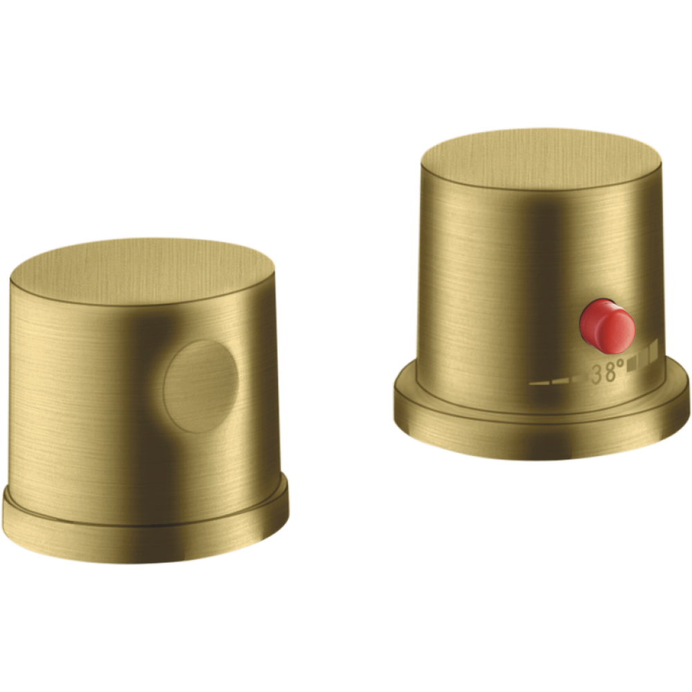 Термостат на край ванны Axor Uno, на 2 отверстия, 38480950, шлифованная медь