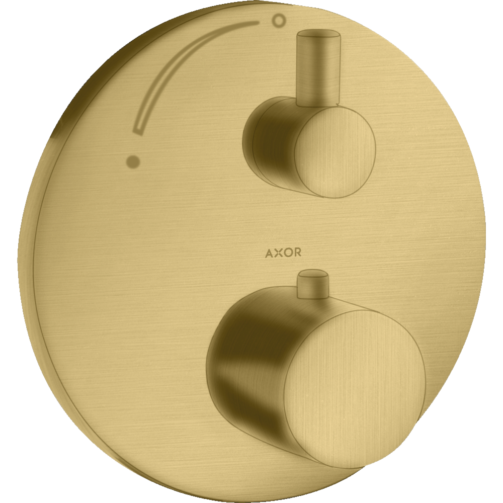 Термостат Axor Uno, с запорным вентилем