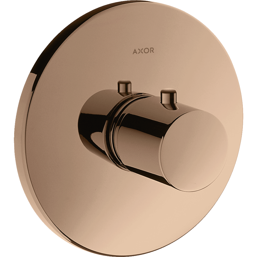 Термостат Highflow Axor Uno, скрытого монтажа, 38715300, полированное красное золото 