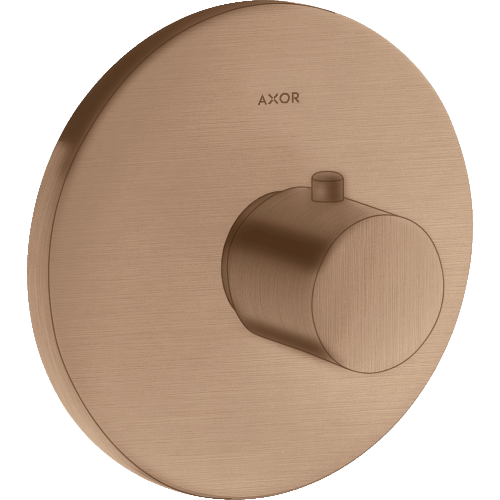 Термостат Highflow Axor Uno, скрытого монтажа, 38715310, шлифованное красное золото