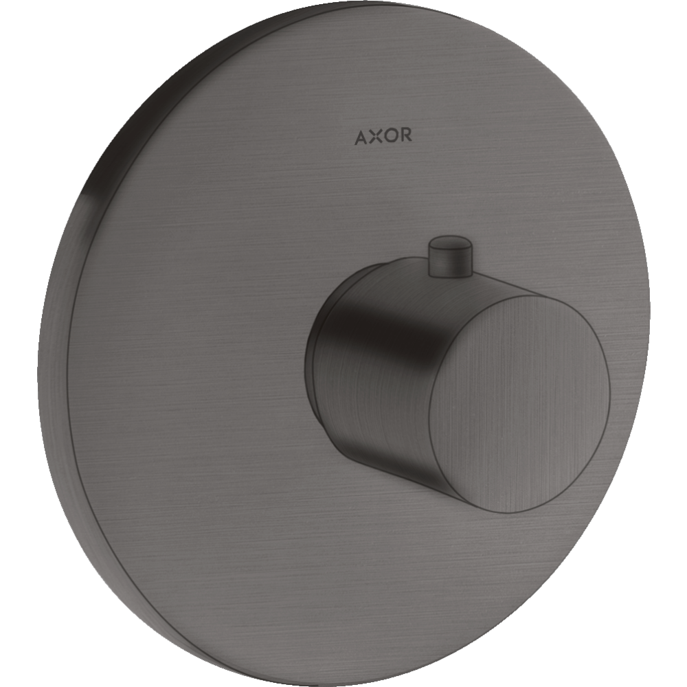Термостат Highflow Axor Uno, скрытого монтажа, 38715340, шлифованный черный хром 