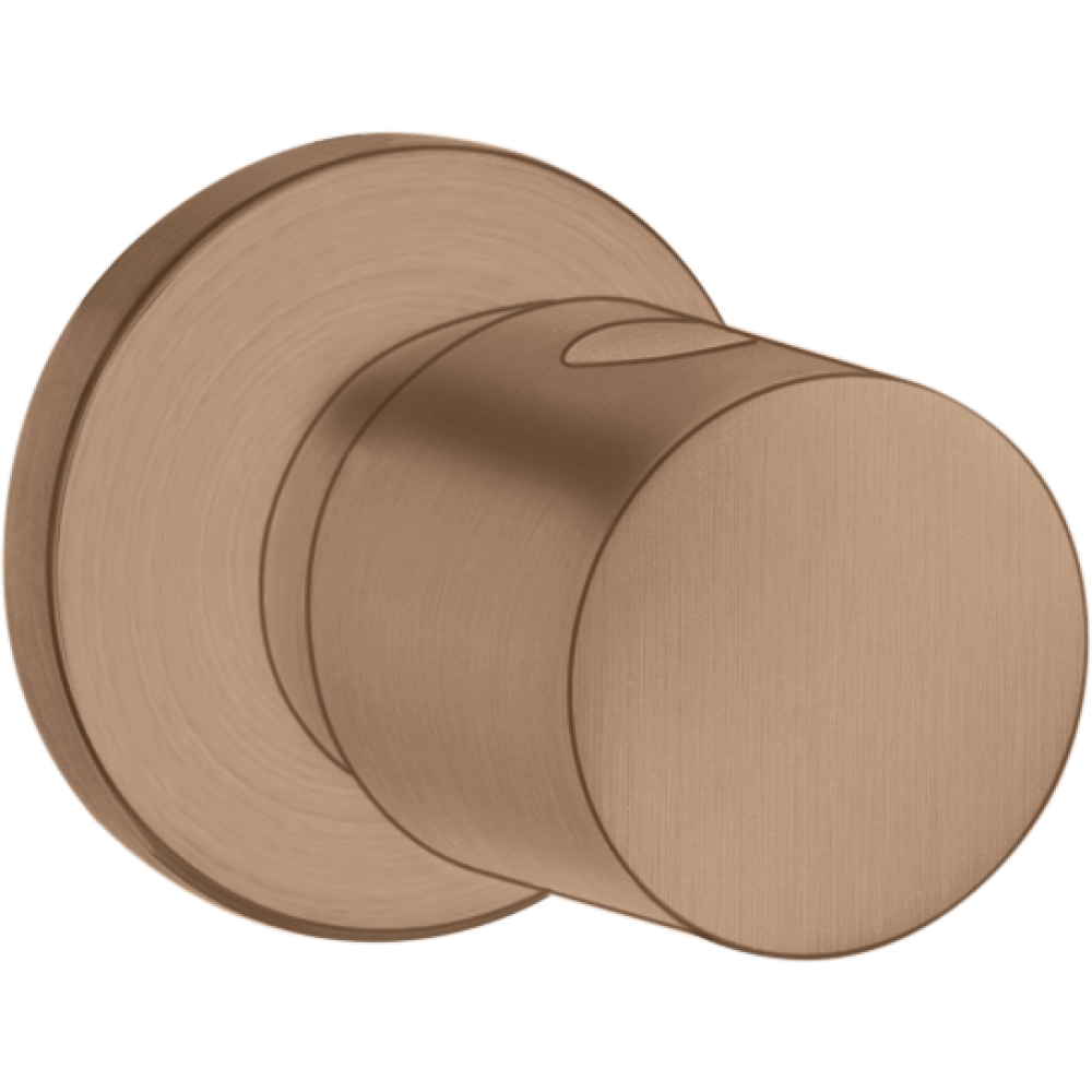  Запорный вентиль Axor Uno, скрытого монтажа, 38976310, шлифованное красное золото