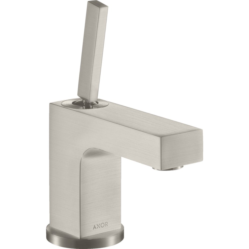 Смеситель для раковины Axor Citterio, однорычажный, 80, с тонкой рукояткой, для гостевой раковины, 39015800, сталь