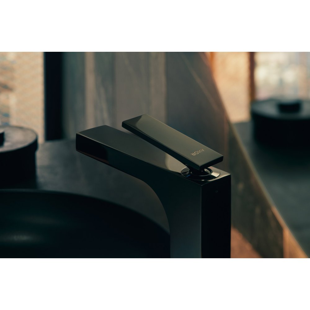 Смеситель для раковины Axor Citterio, однорычажный, 160, с рычаговой рукояткой, со сливным гарнитуром, 39024820, шлифованный никель