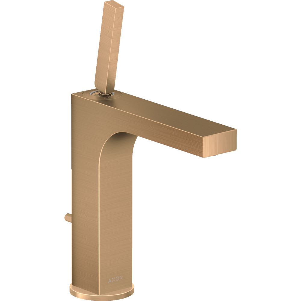 Смеситель для раковины Axor Citterio, однорычажный, 160, с тонкой рукояткой, со сливным гарнитуром