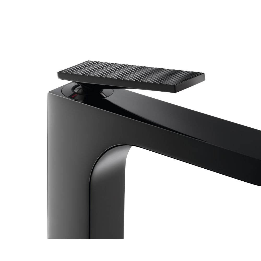 Смеситель для раковины Axor Citterio, однорычажный, 280, рукоятка с текстурой "Ромбический срез", для накладной раковины, 39151800, сталь