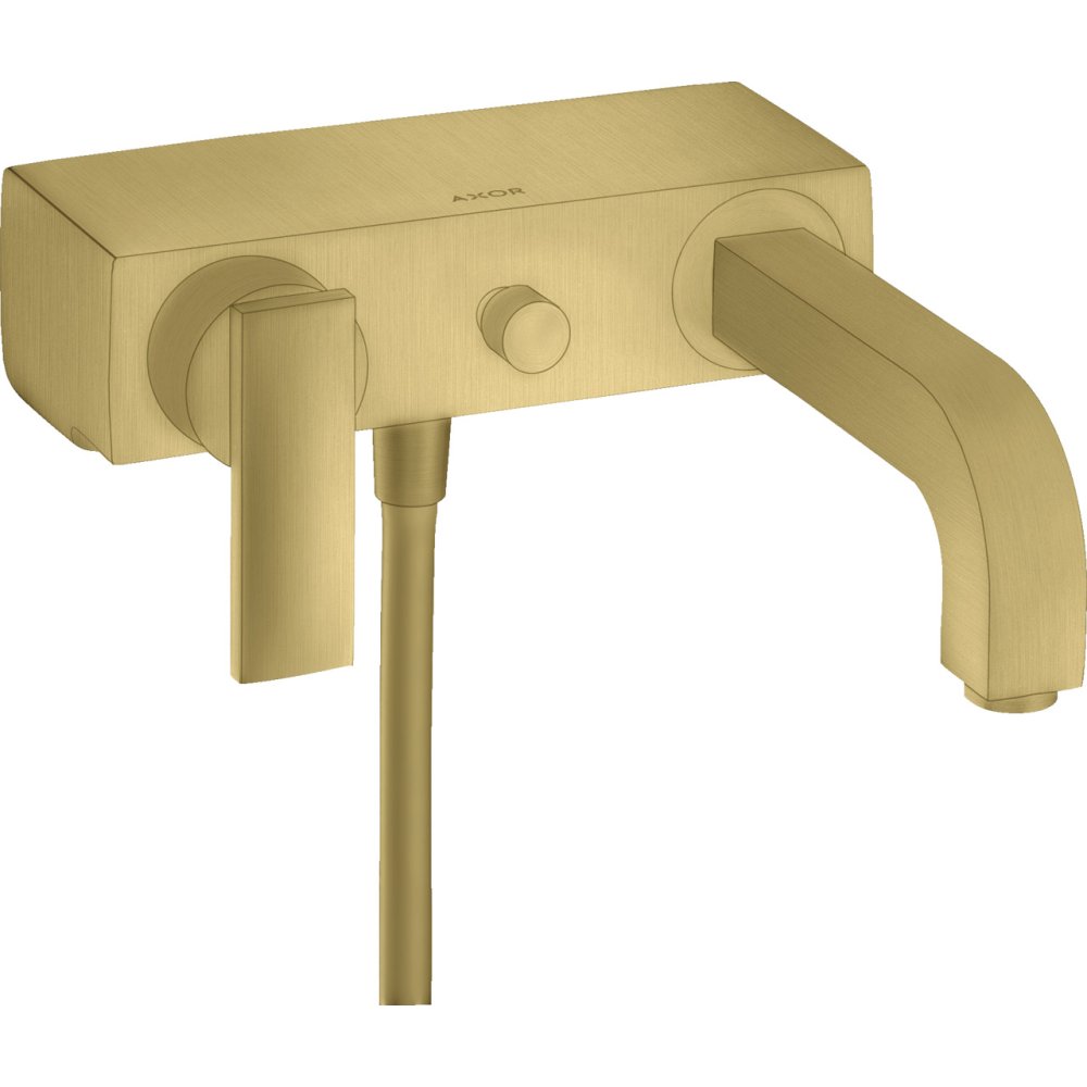 Смеситель для ванны Axor Citterio, однорычажный, внешнего монтажа, с рычажной рукояткой, 39400950, шлифованная медь