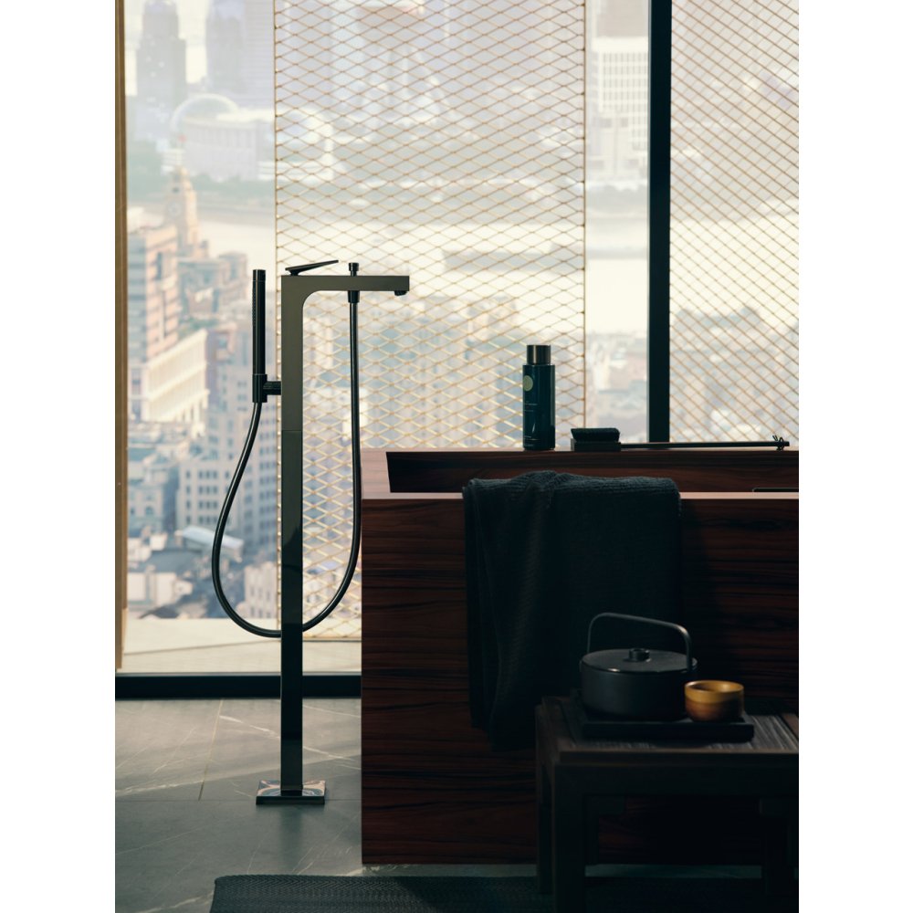 Смеситель для ванны Axor Citterio, однорычажный, напольный, с рычаговой рукояткой, 39440250, шлифованное золото