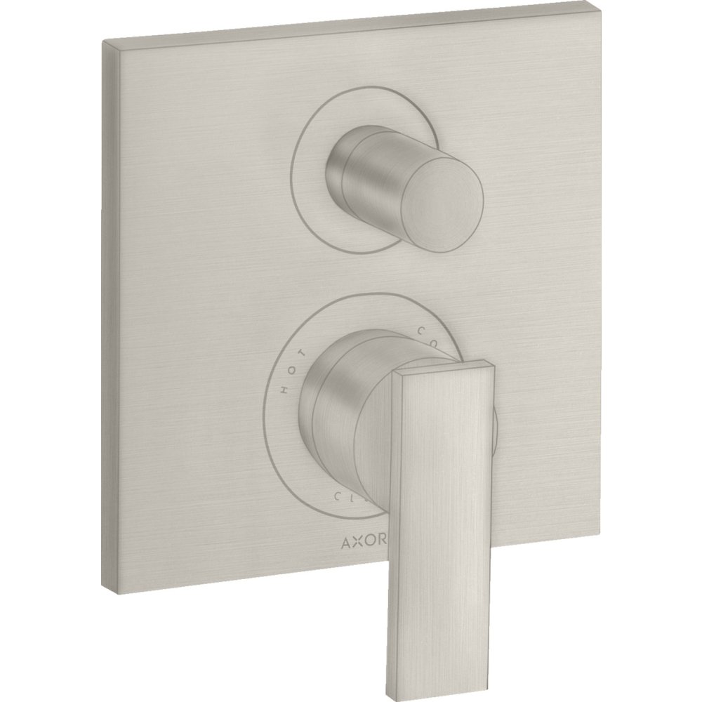 Смеситель для ванны Axor Citterio, однорычажный, скрытого монтажа, с рычаговой рукояткой, 39455800, сталь