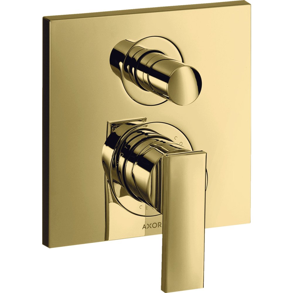 Смеситель для ванны Axor Citterio, однорычажный, скрытого монтажа, с рычаговой рукояткой, 39455930, полированная медь