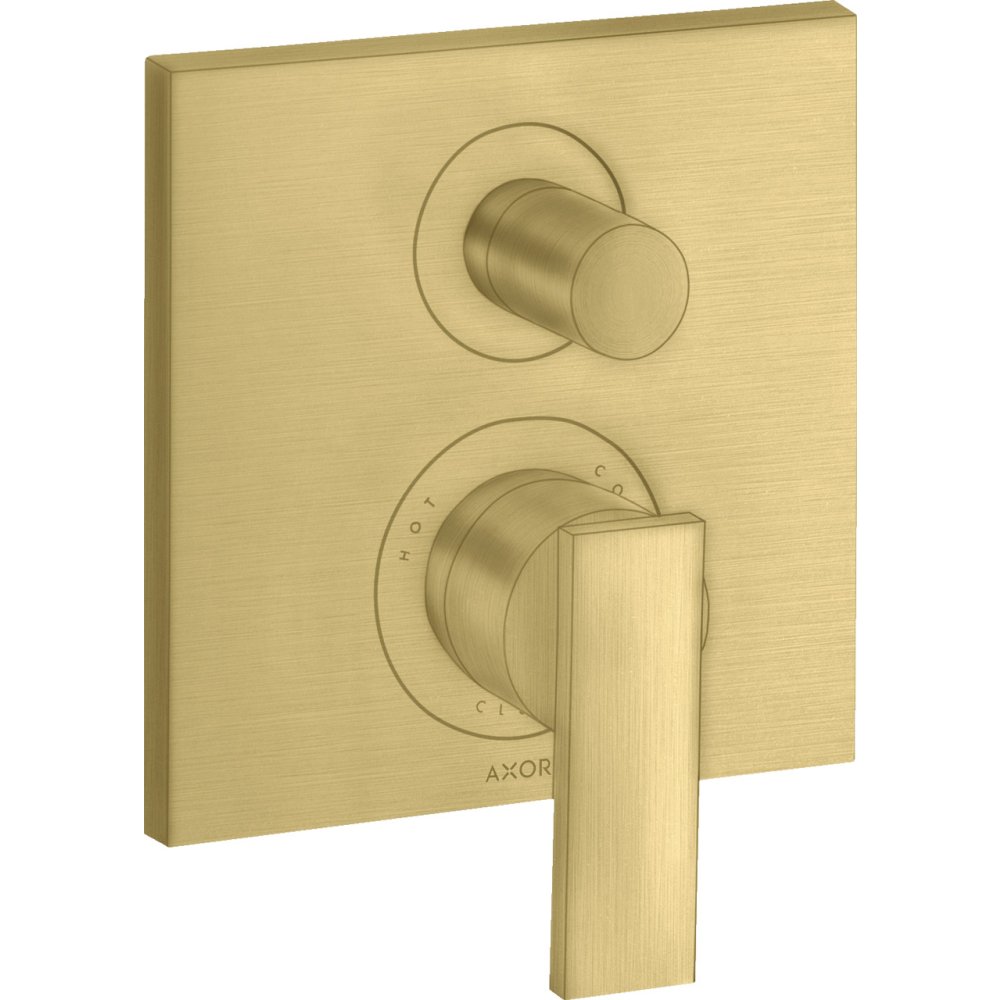 Смеситель для ванны Axor Citterio, однорычажный, скрытого монтажа, с рычаговой рукояткой, 39455950, шлифованная медь