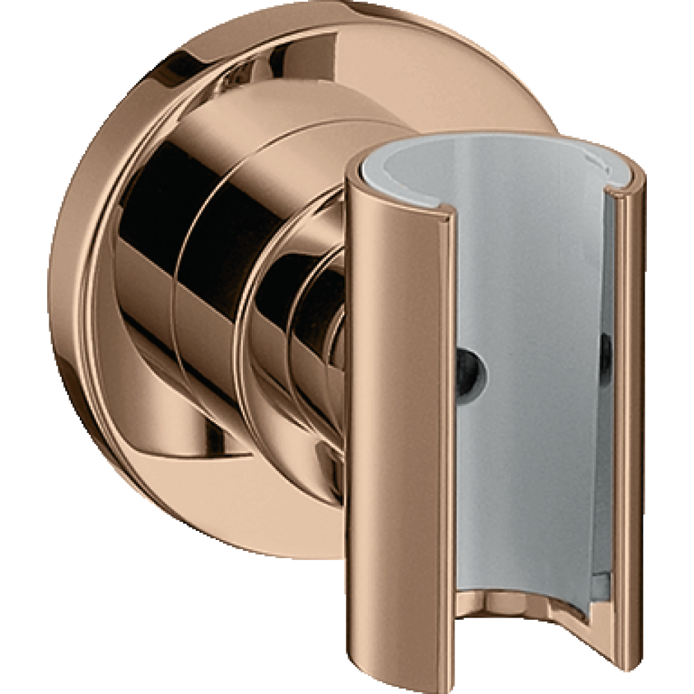 Держатель ручного душа Axor Citterio, круглый, 39525300, полированное красное золото 