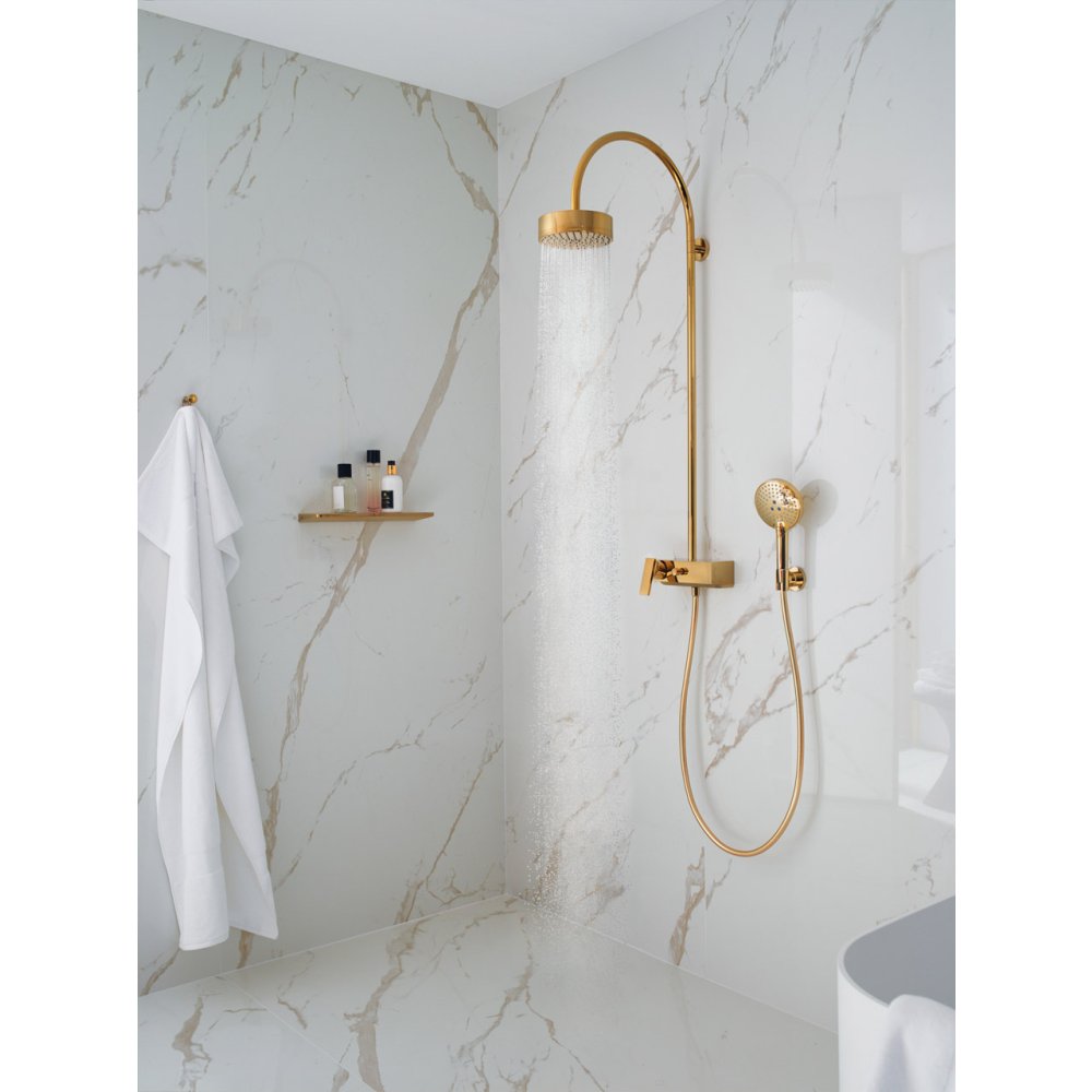 Душевая система Showerpipe Axor Citterio, с однорычажным смесителем и верхним душем 180 1jet, 39620800, сталь