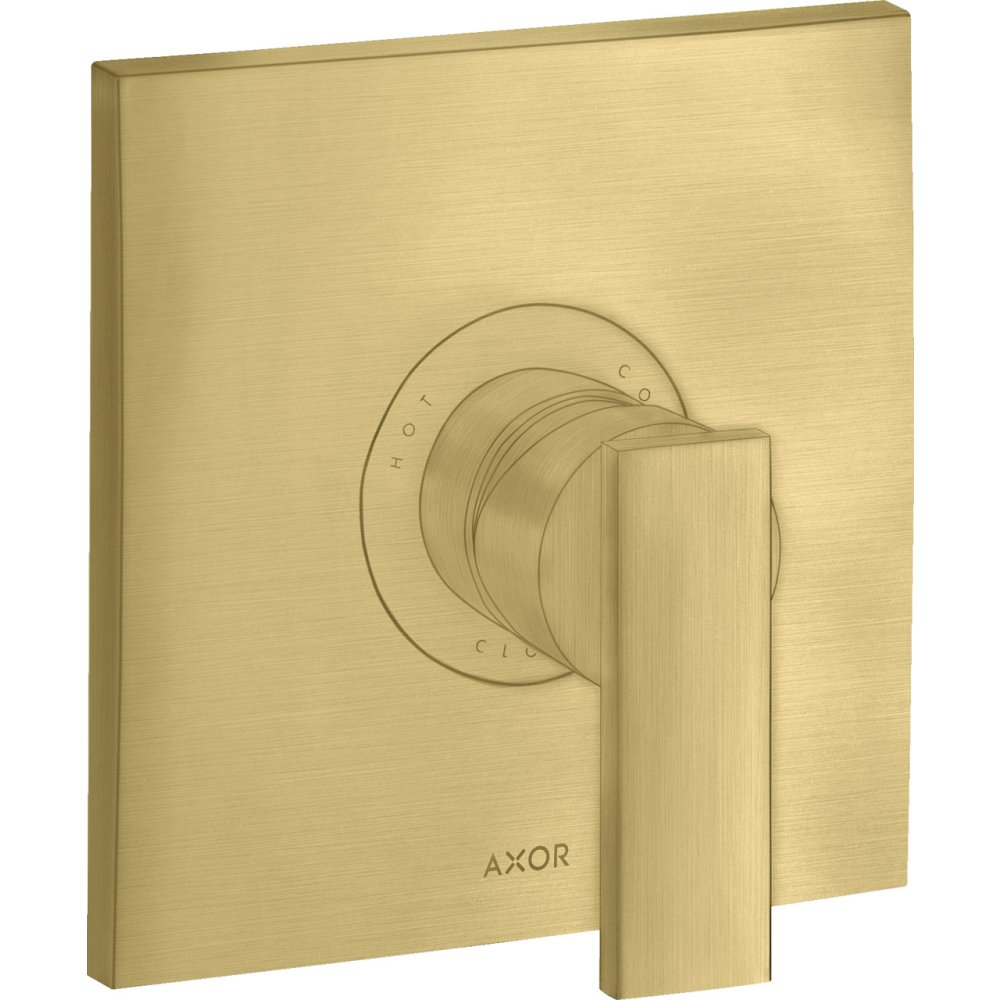 Смеситель для душа Axor Citterio, однорычажный, скрытого монтажа, с рычаговой рукояткой, 39655950, шлифованная медь