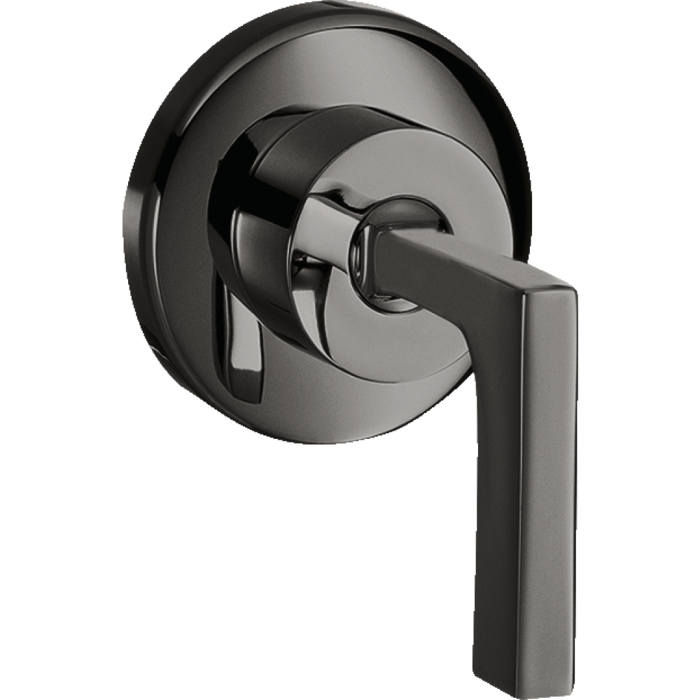 Запорный вентиль Axor Citterio, с рычаговой рукояткой, скрытого монтажа, 39960330, полированный черный хром 