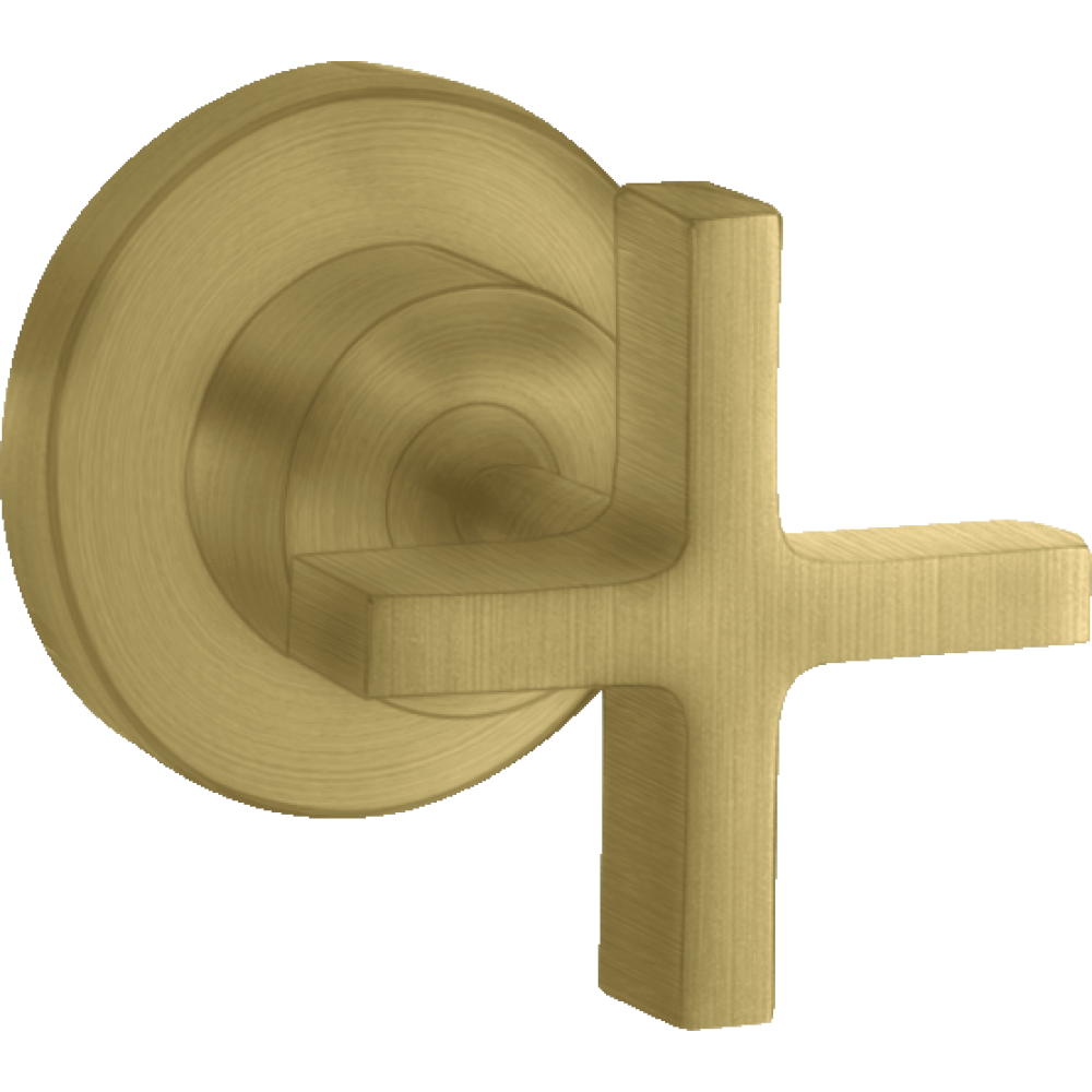 Запорный вентиль Axor Citterio, с крестообразной рукояткой, скрытого монтажа, 39965950, шлифованная медь