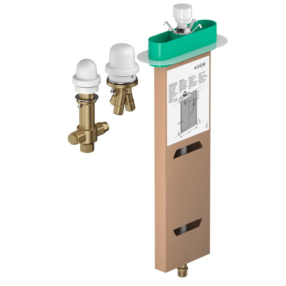 Скрытая часть смесителя на край ванны AXOR однорычажного на 3 отверстия  15487180