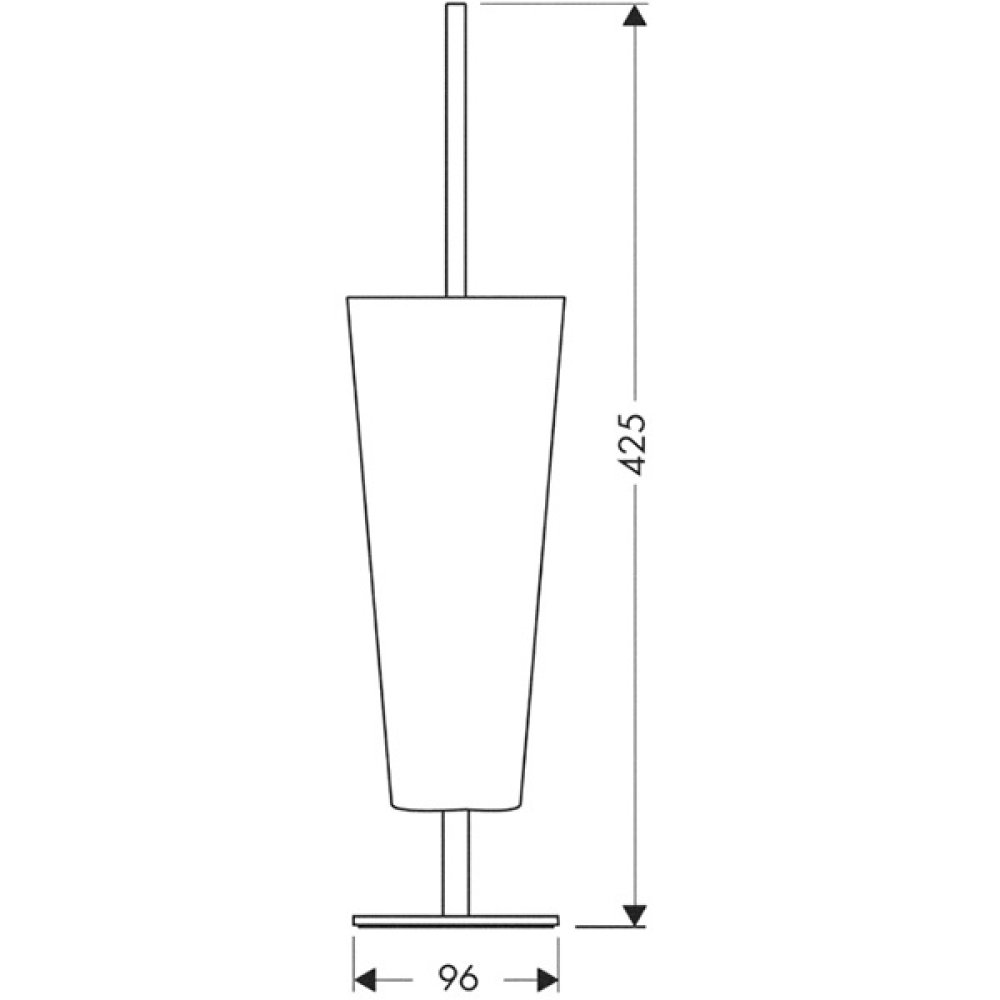 Набор для WC Axor Starck, 40840800, сталь