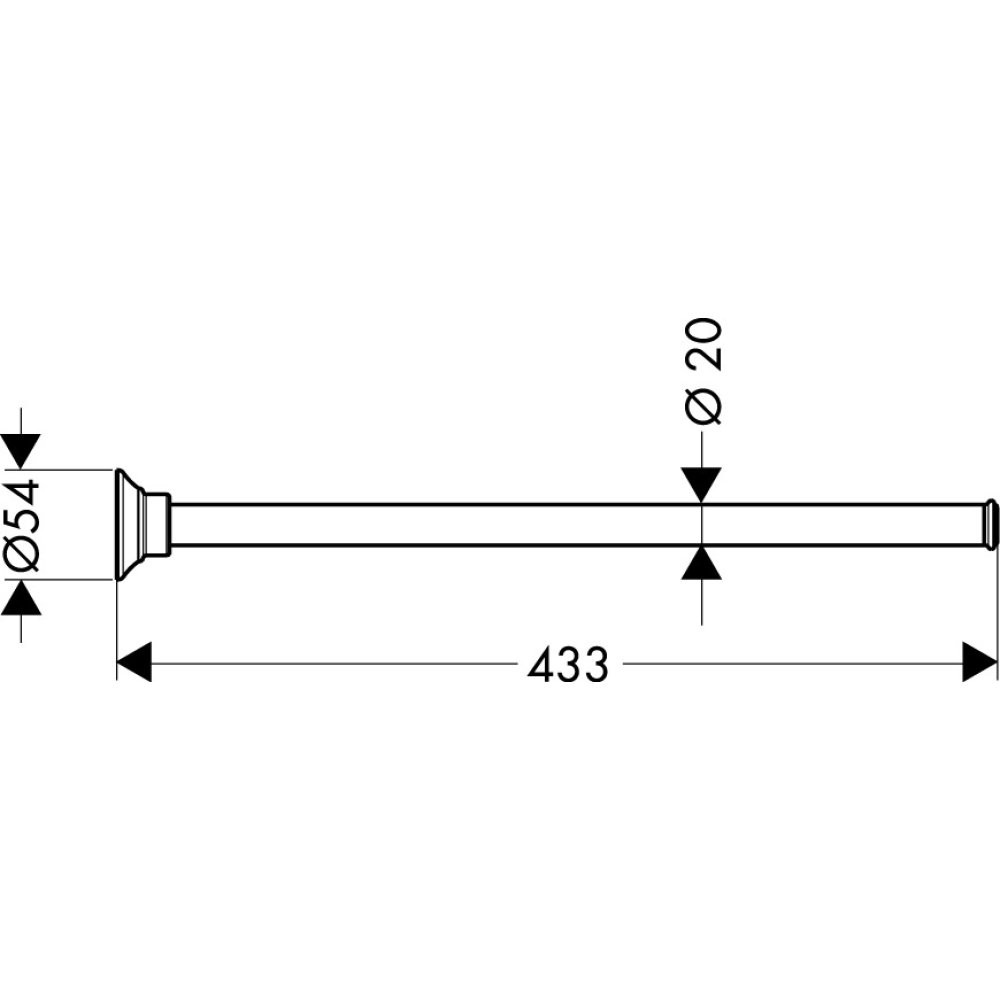Полотенцедержатель Axor Montreux, 42020800, сталь