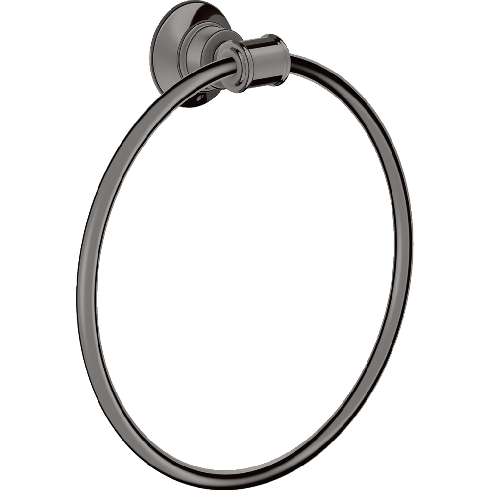Полотенцедержатель Axor Montreux, кольцевой, 42021330, полированный черный хром 