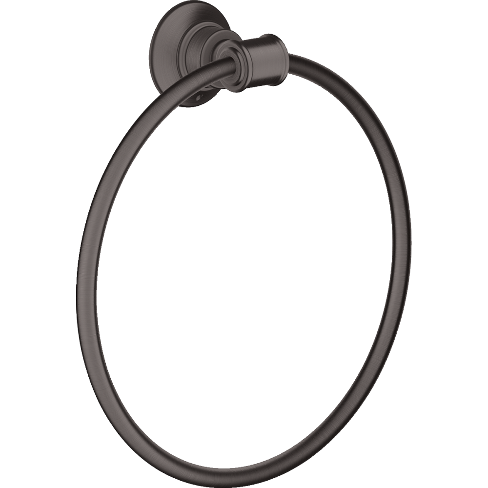 Полотенцедержатель Axor Montreux, кольцевой, 42021340, шлифованный черный хром 