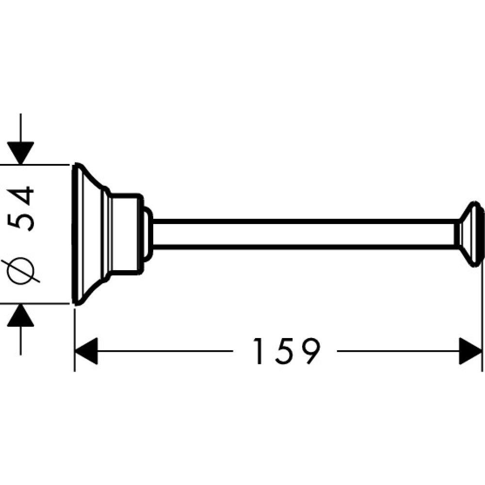 Держатель туалетной бумаги Axor Montreux, 42028830, полированный никель