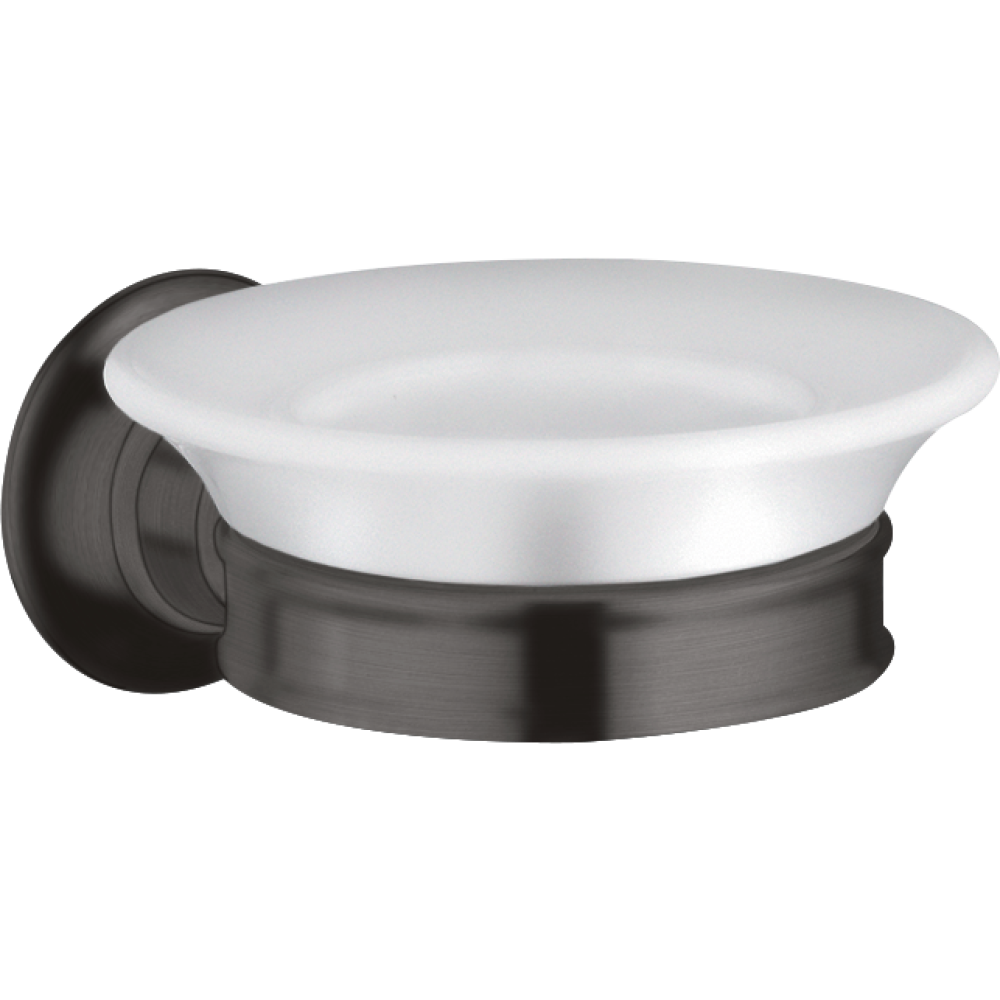 Мыльница на стену Axor Montreux, 42033340, шлифованный черный хром 