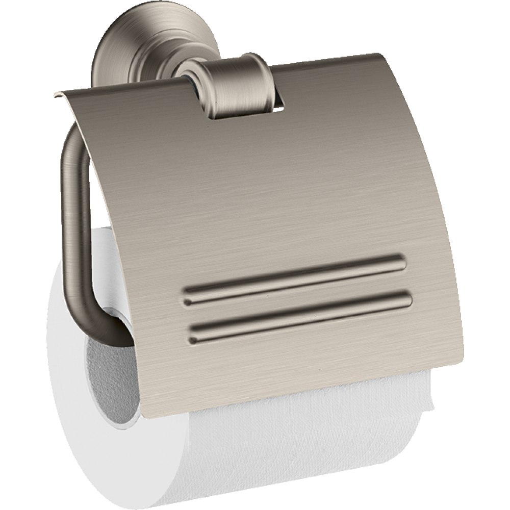 Держатель туалетной бумаги Axor Montreux, с крышкой, 42036800, сталь
