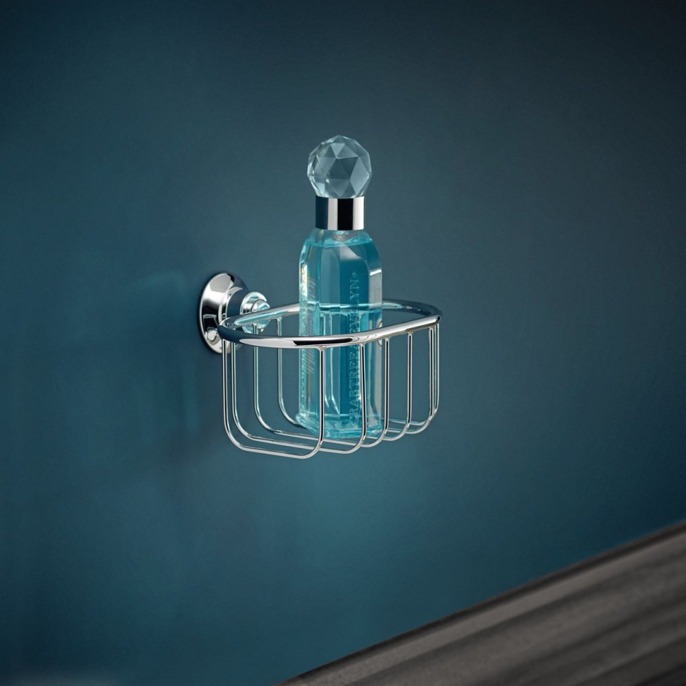 Мыльница навесная Axor Montreux, корзинка, угловая, 160/101, 42065300, полированное красное золото 