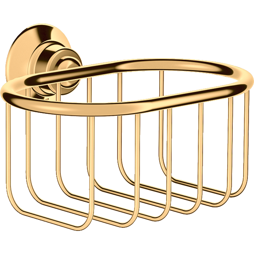 Мыльница навесная Axor Montreux, корзинка, угловая, 160/101, 42065930, полированная медь