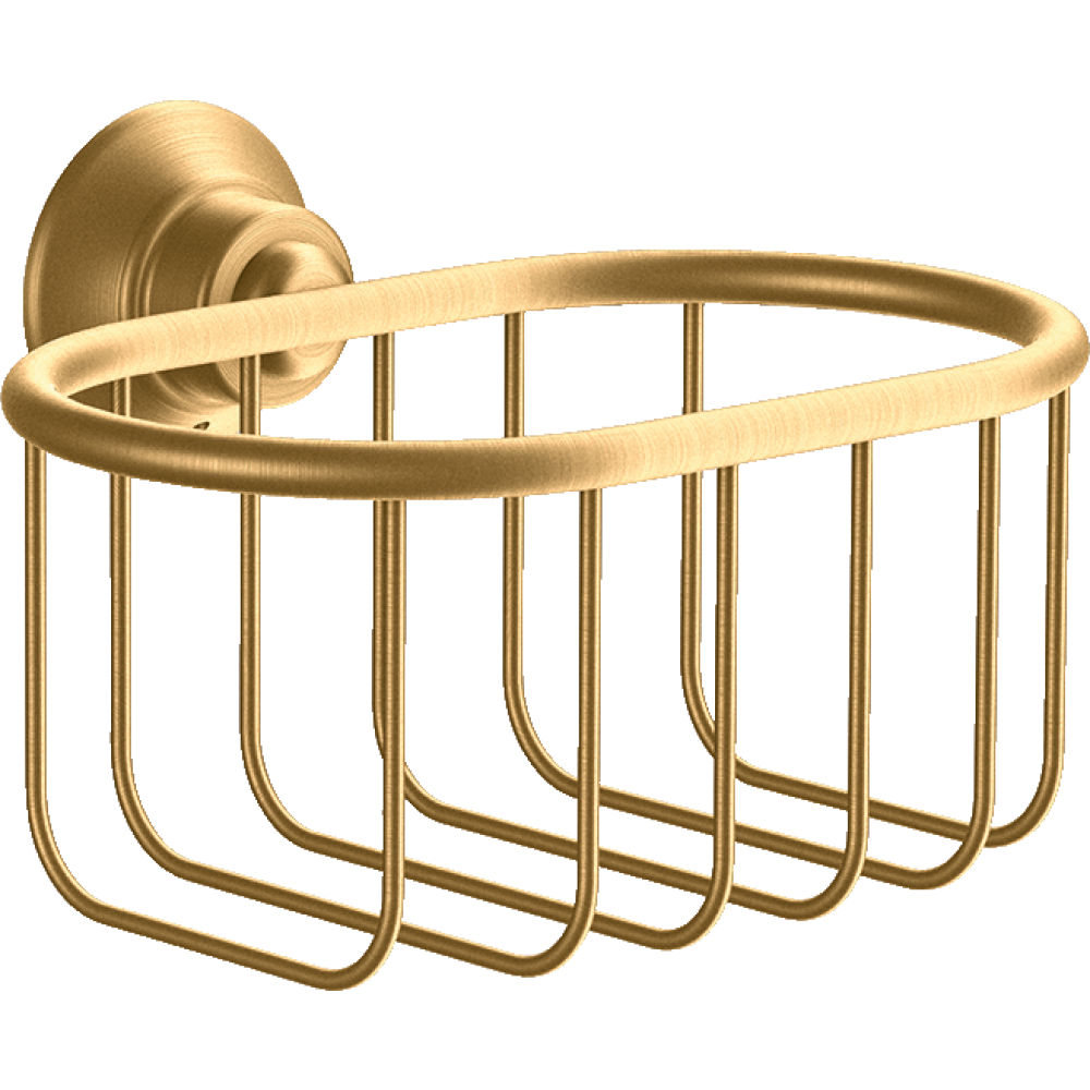 Мыльница навесная Axor Montreux, корзинка, угловая, 160/101, 42065950, шлифованная медь