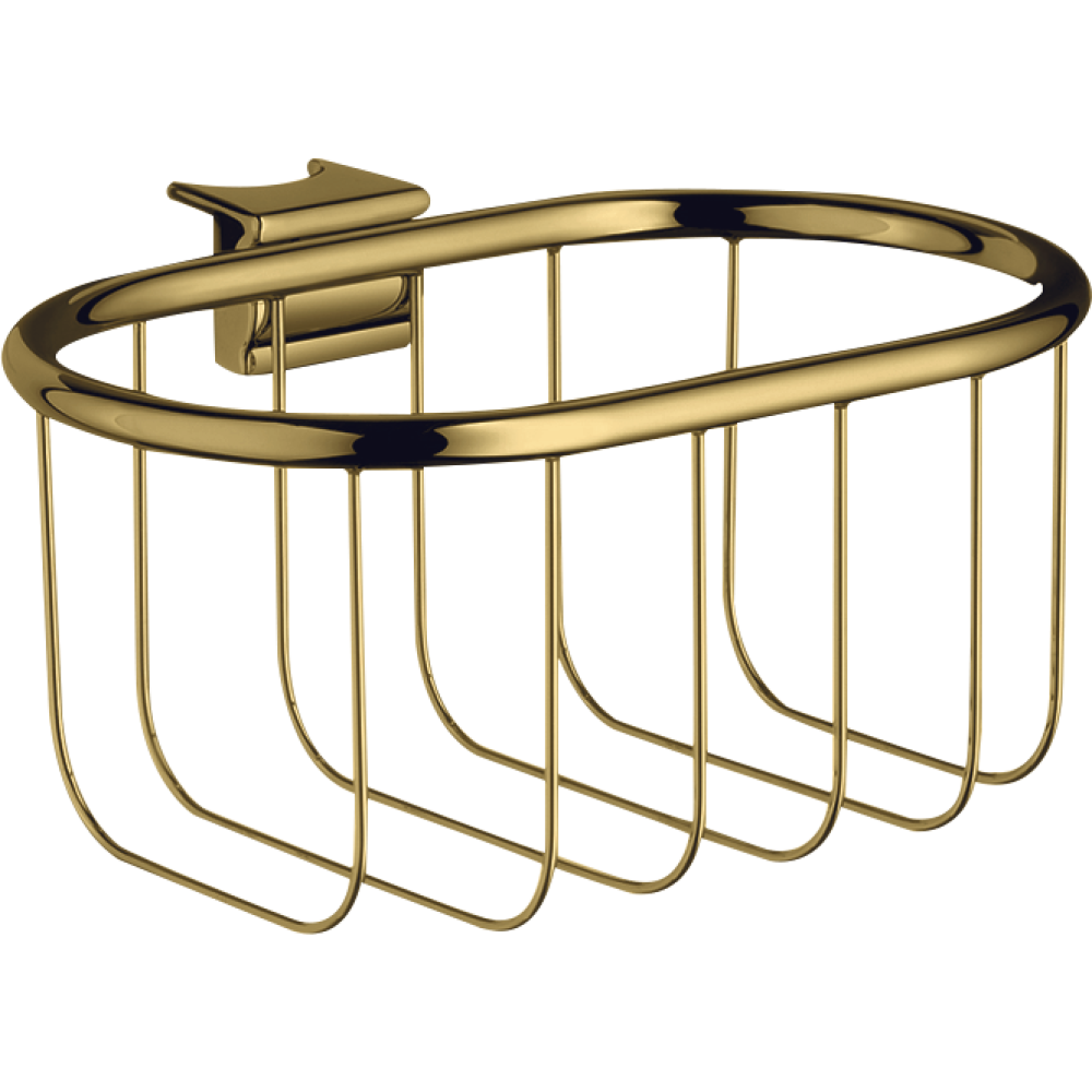 Мыльница навесная Axor Montreux, угловая, корзинка, 160/83, 42066990, полированное золото