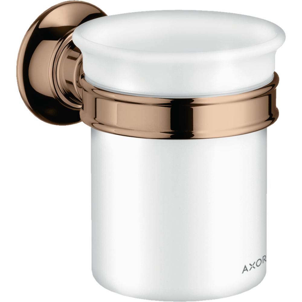 Стакан для зубных щеток Axor Montreux, 42134300, полированное красное золото 